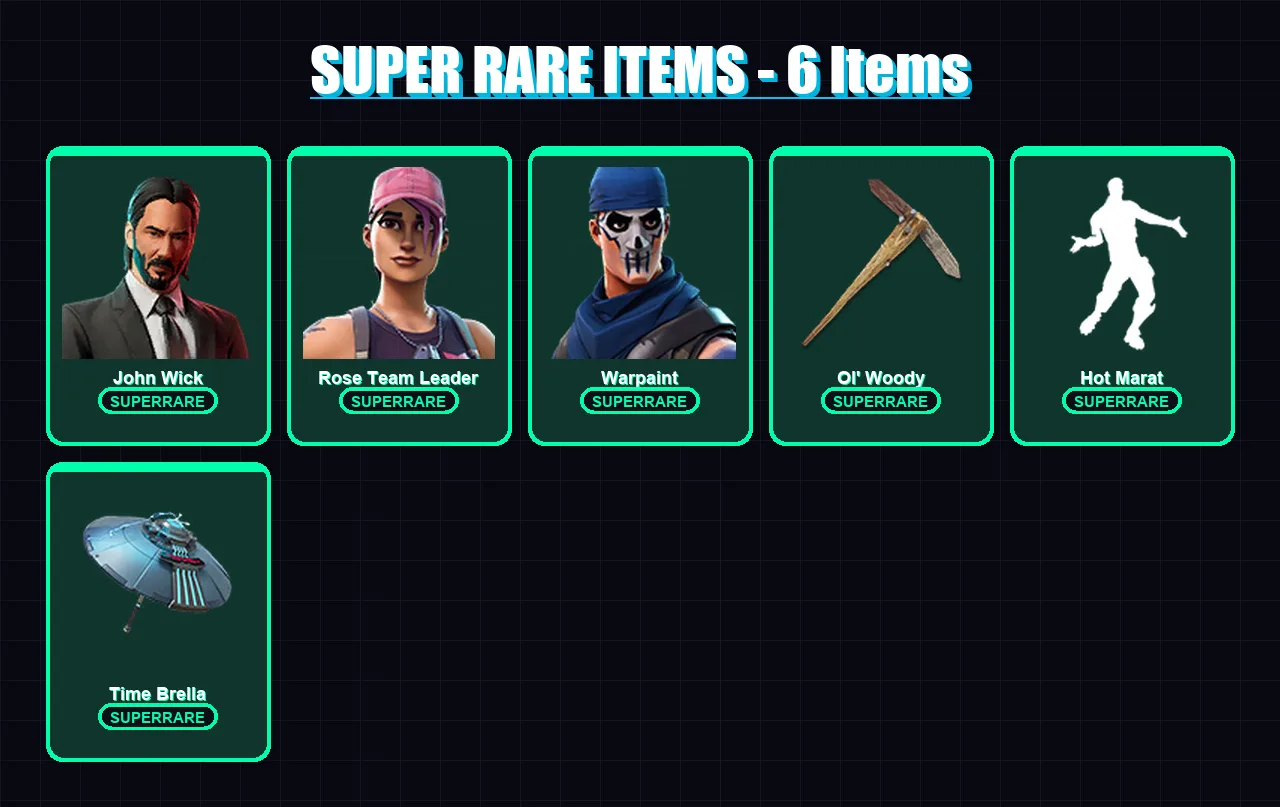 [PC/XBOX/PSN] | John Wick | Rose Team Leader | Warpaint | Fusion | Frozen Love Ranger | 137 skin | 133 pickaxe | 177 emote | 134 glider | Lv2291 — Fortnite account