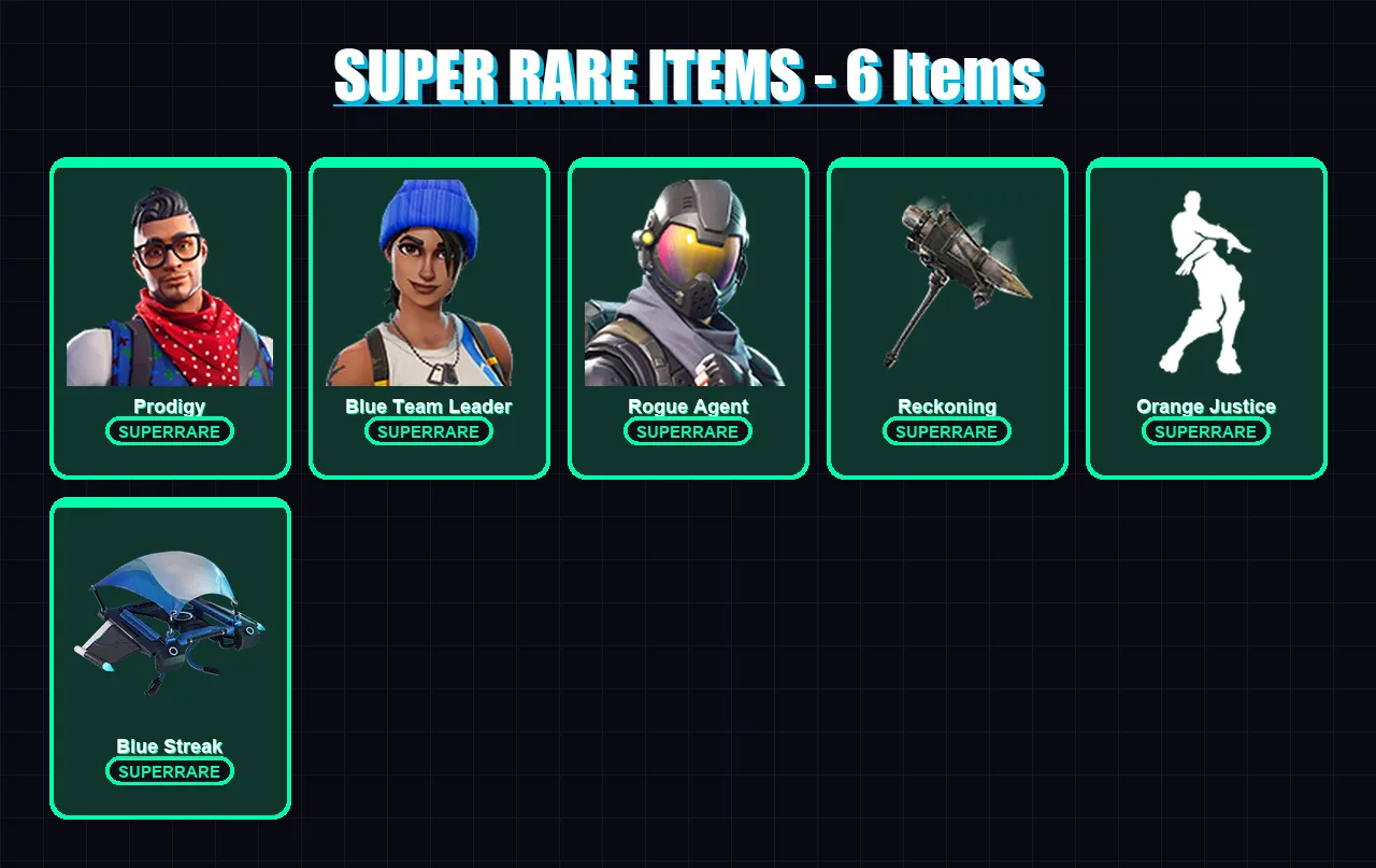 [PC/XBOX] | Prodigy | Blue Team Leader | Rogue Agent | Drift | Valor | 57 skin | 41 pickaxe | 56 emote | 59 glider | Lv931