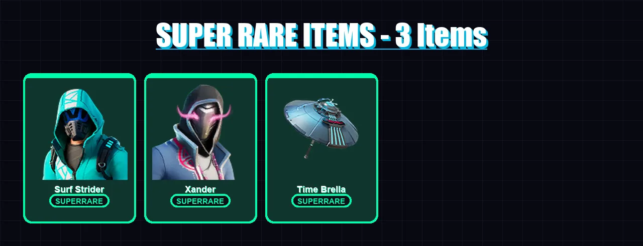 [PC/XBOX/PSN] | Surf Strider | Xander | Raz | The Ageless | Torin | 87 skin | 119 pickaxe | 78 emote | 108 glider | Lv1385