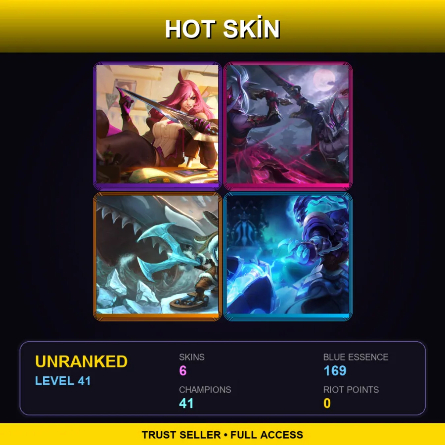 LAN | Lv41 | Unranked | 6 Skin | 41 Champ