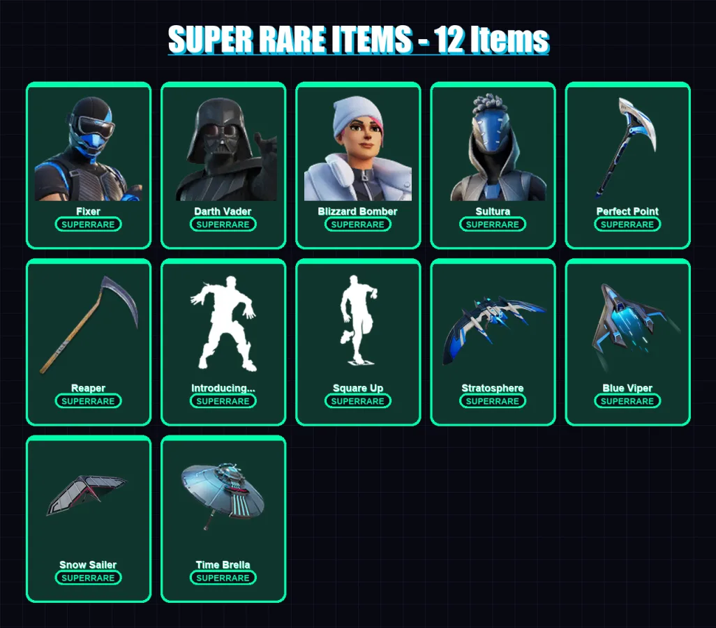 [PS4/PS5/XBOX/PC] | Fixer | Darth Vader | Blizzard Bomber | Sultura | Drift | 157 skin | 185 pickaxe | 148 emote | 149 glider | Lv2110 — Fortnite account