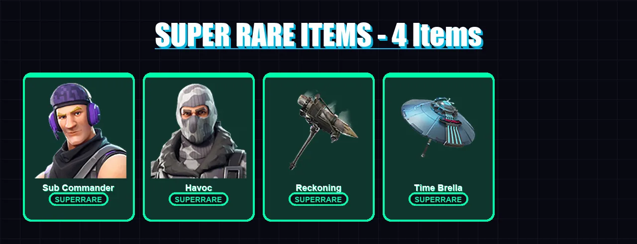 [PC/XBOX/PSN] | Sub Commander | Havoc | Enforcer | Drift | Calamity | 12 skin | 9 pickaxe | 12 emote | 13 glider | Lv221