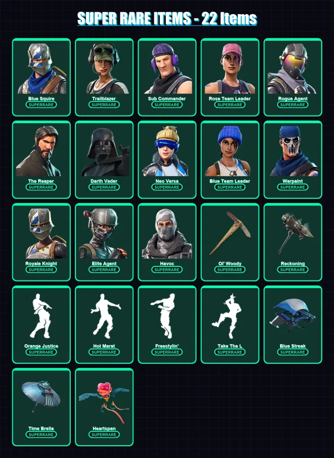 [PS4/PS5/XBOX/PC] | Blue Squire | Trailblazer | Sub Commander | 232 skin | Lv2857