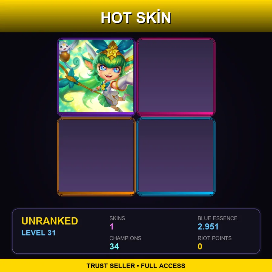 EUNE | Lv31 | Unranked | 1 Skin | 34 Champ