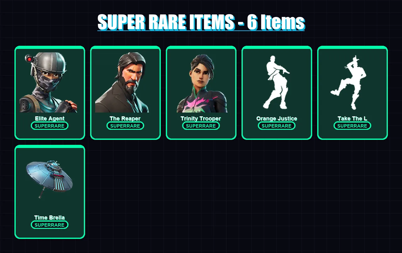 [PC/PSN] | Elite Agent | The Reaper | Trinity Trooper | Ronin | Peter Griffin | 55 skin | 77 pickaxe | 64 emote | 60 glider | Lv1133
