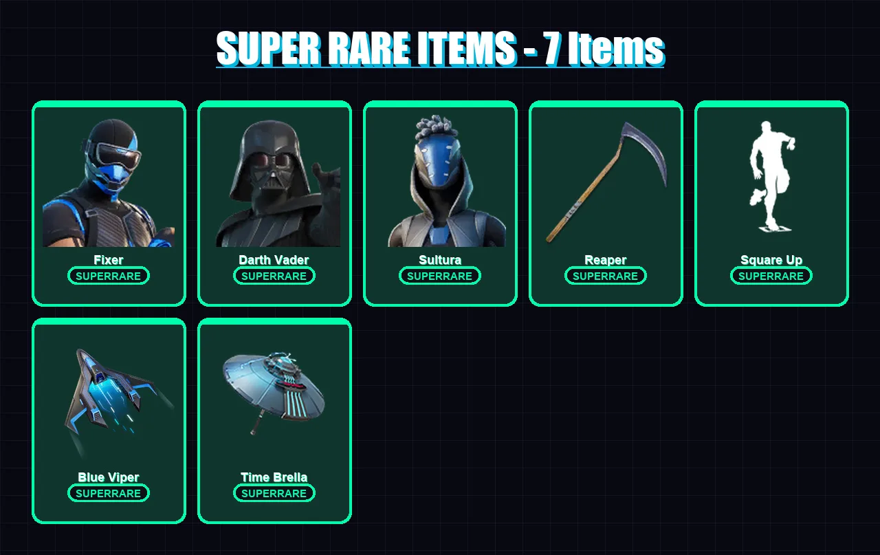 [PS4/PS5/XBOX/PC] | Fixer | Darth Vader | Sultura | Malik | Midas | 200 skin | 256 pickaxe | 201 emote | 196 glider | Lv4189