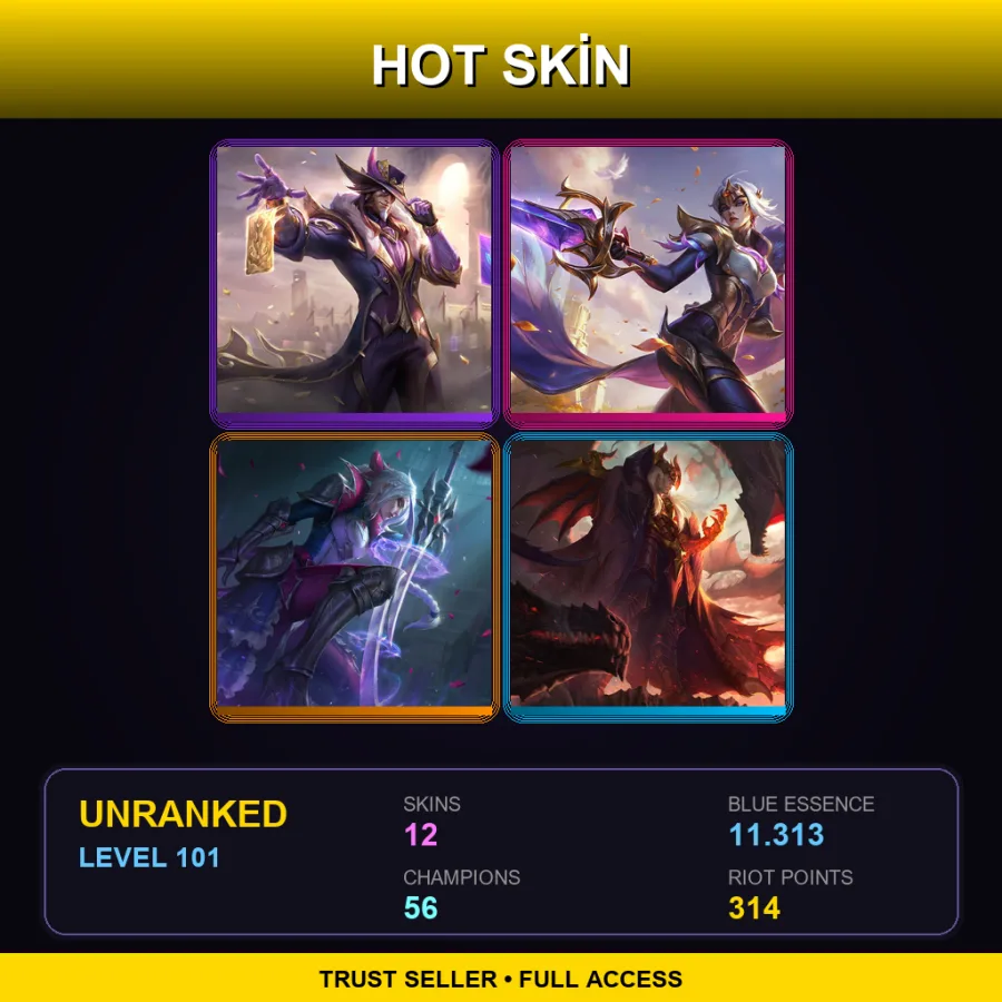 JP | Lv101 | Unranked | 12 Skin | 56 Champ