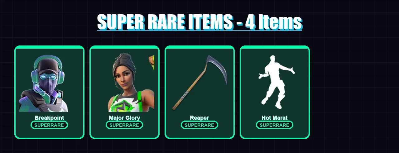 [PC/XBOX/PSN] | Breakpoint | Major Glory | Kymera | Joey | Sentinel | 133 skin | 193 pickaxe | 100 emote | 134 glider | Lv1775