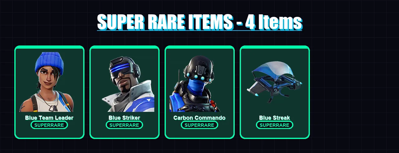 [PS4/PS5/XBOX/PC] | Blue Team Leader | Blue Striker | Carbon Commando | 5 skin | Lv163