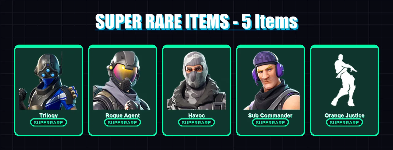 [PS4/PS5/XBOX/PC] | Trilogy | Rogue Agent | Havoc | Sub Commander | Drift | 47 skin | 44 pickaxe | 41 emote | 44 glider | Lv630