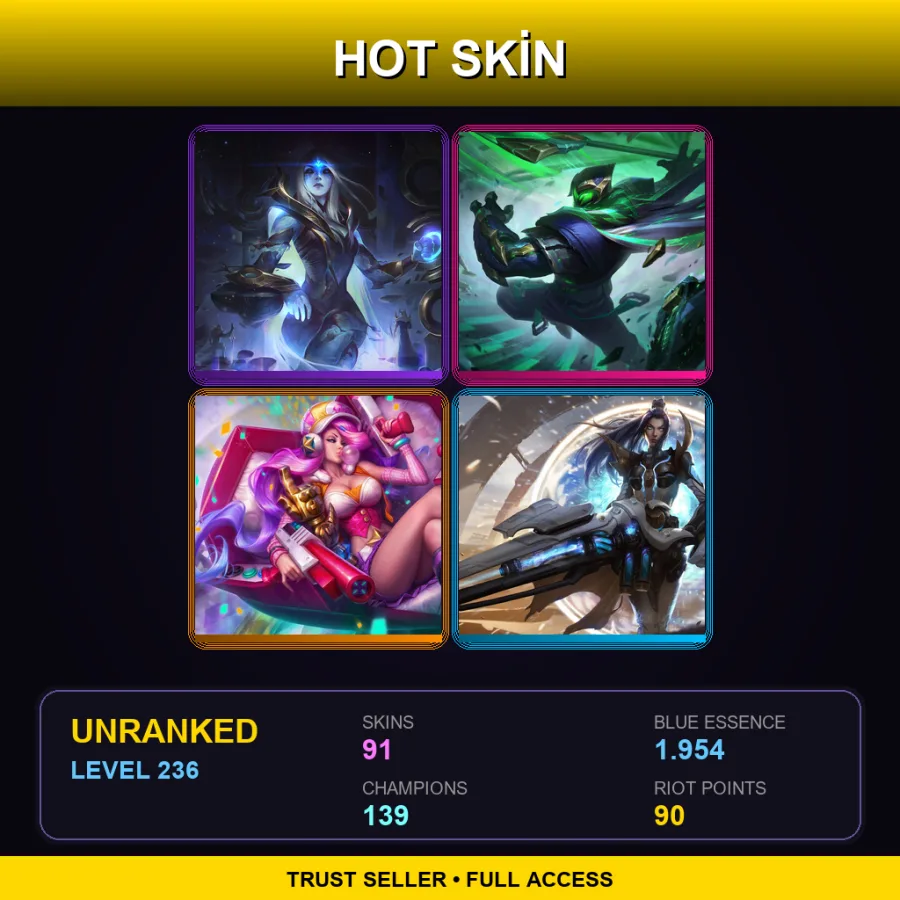 LAN | Lv236 | Unranked | 91 Skin | 139 Champ — Super Teemo