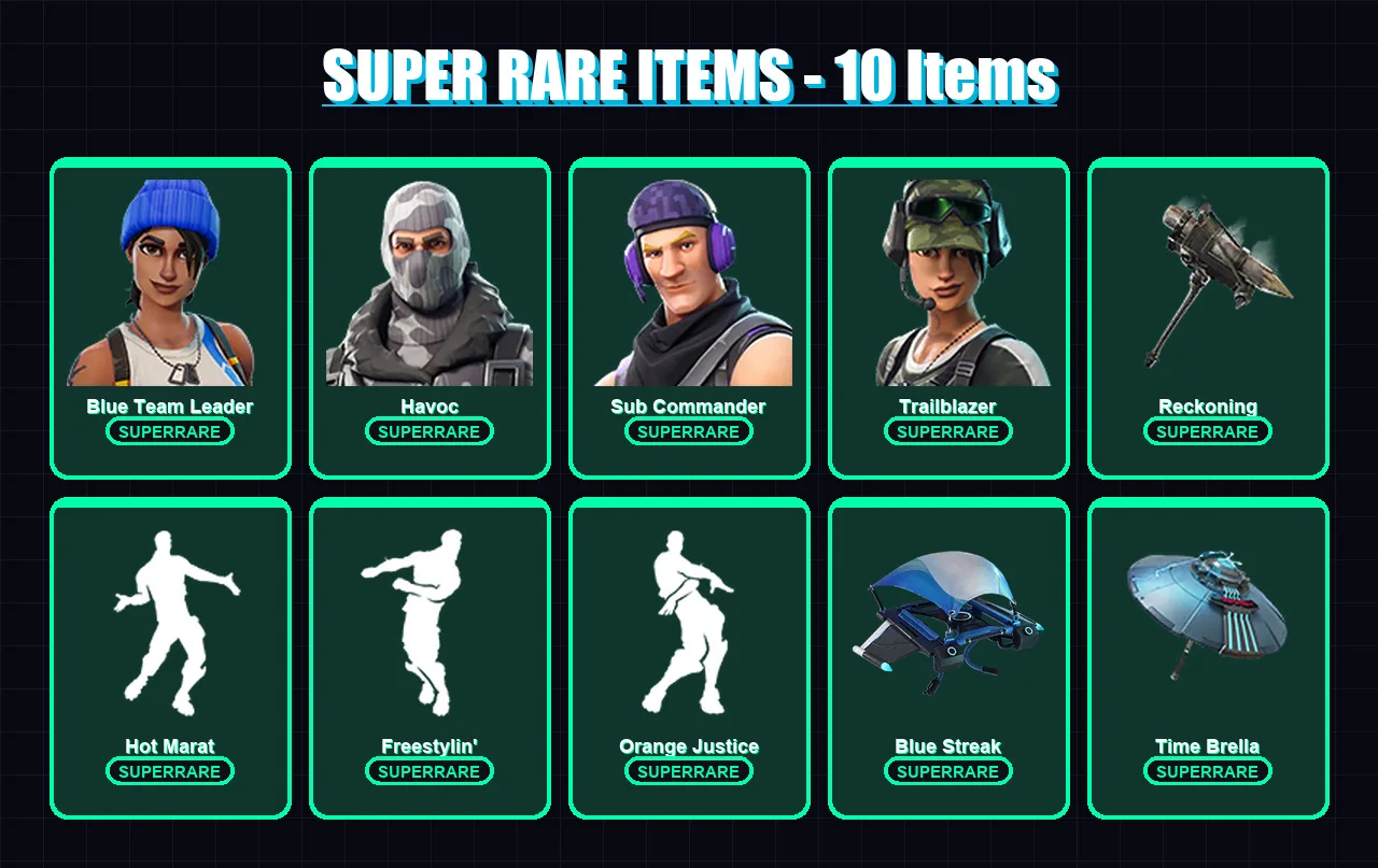 [PS4/PS5/XBOX/PC] | Blue Team Leader | Havoc | Sub Commander | Trailblazer | The Ice King | 122 skin | 165 pickaxe | 170 emote | 152 glider | Lv3443