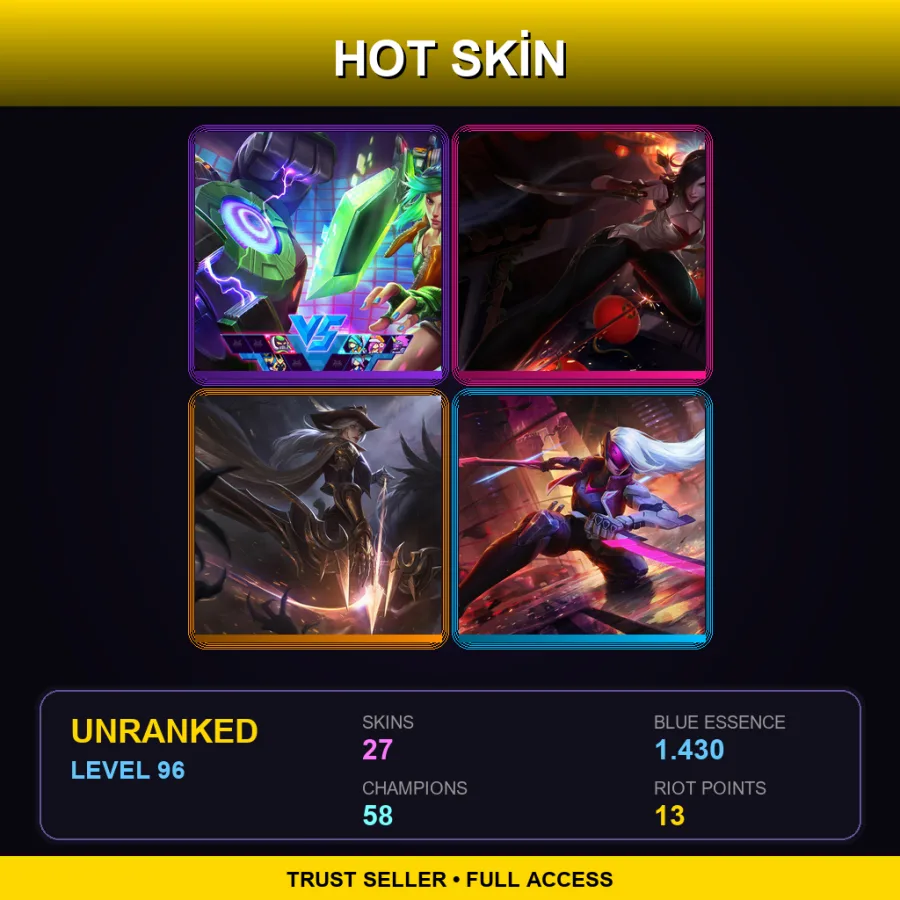 TR | Lv96 | Unranked | 27 Skin | 58 Champ — Happy Elf Teemo