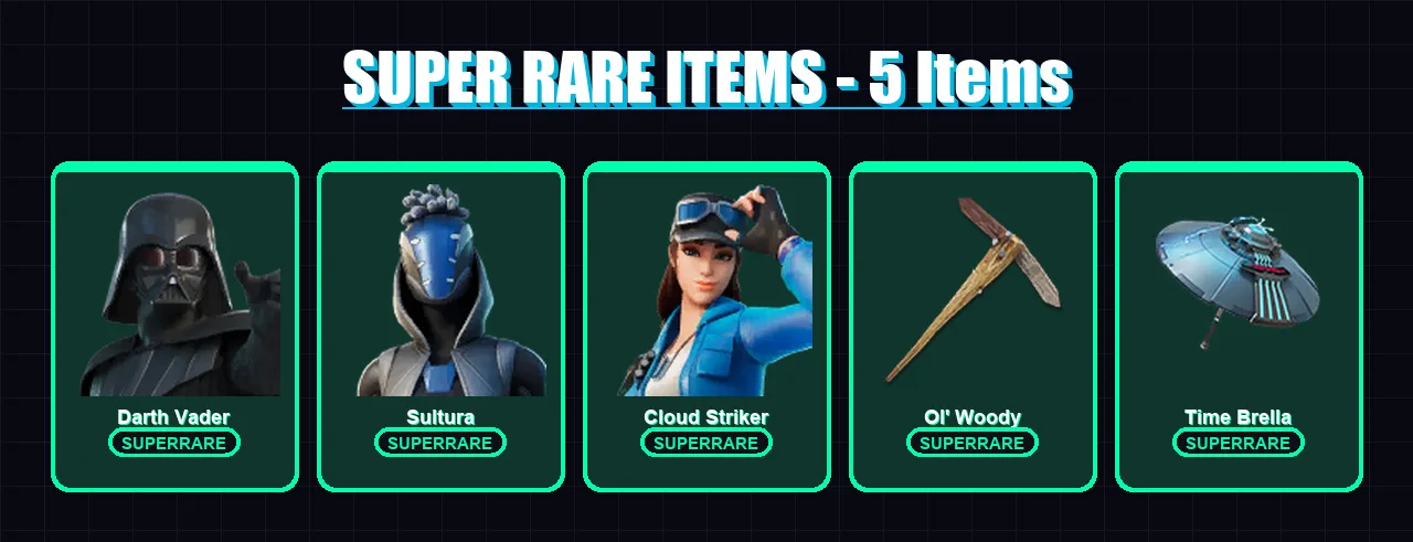 [PS4/PS5/XBOX/PC] | Darth Vader | Sultura | Cloud Striker | Torin | The Foundation | 194 skin | 238 pickaxe | 176 emote | 158 glider | Lv2760
