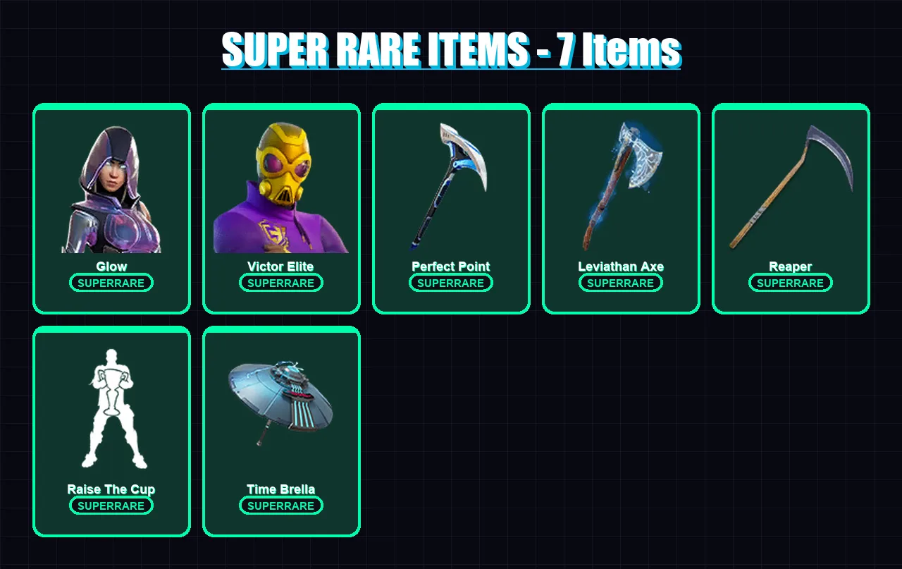 [PC] | Glow | Victor Elite | Gear Specialist Maya | Omegarok | Spectra Knight | 203 skin | 170 pickaxe | 127 emote | 105 glider | Lv2068 — Fortnite account