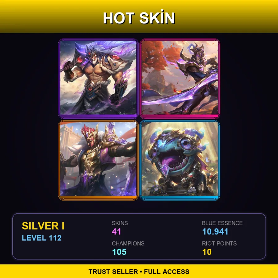 LAS | Lv112 | Silver I | 41 Skin | 105 Champ