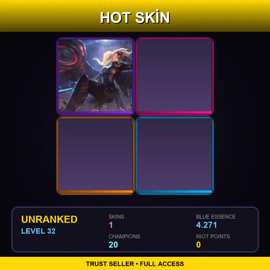BR | Lv32 | Unranked | 1 Skin | 20 Champ with Teemo