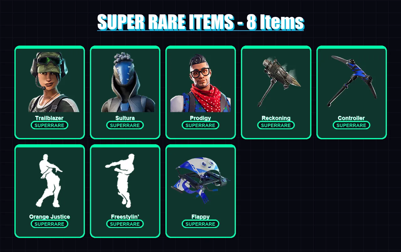 [SWITCH/XBOX/PSN/PC] | Trailblazer | Sultura | Prodigy | Fate | Leviathan | 37 skin | 31 pickaxe | 47 emote | 37 glider | Lv670
