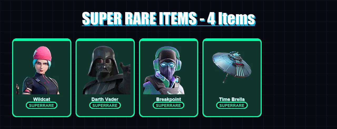 [PC/XBOX/PSN] | Wildcat | Darth Vader | Breakpoint | Era | Twyn | 173 skin | 190 pickaxe | 98 emote | 119 glider | Lv2306