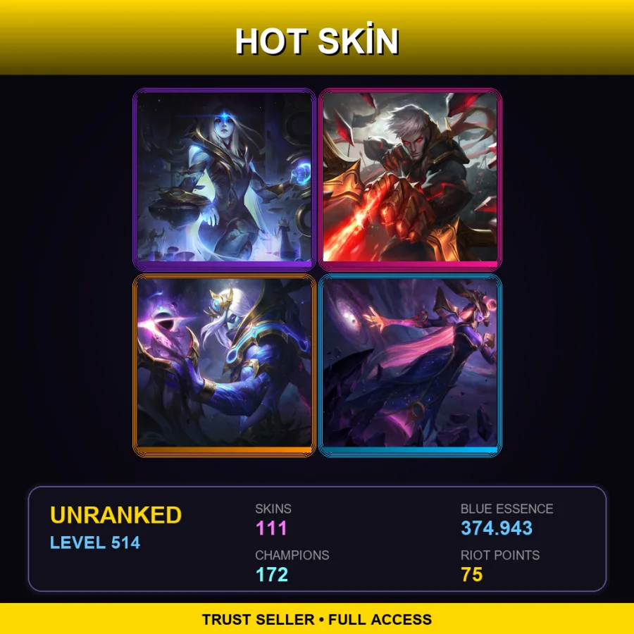 LAN | Lv514 | Unranked | 111 Skin | 172 Champ — Bewitching Neeko