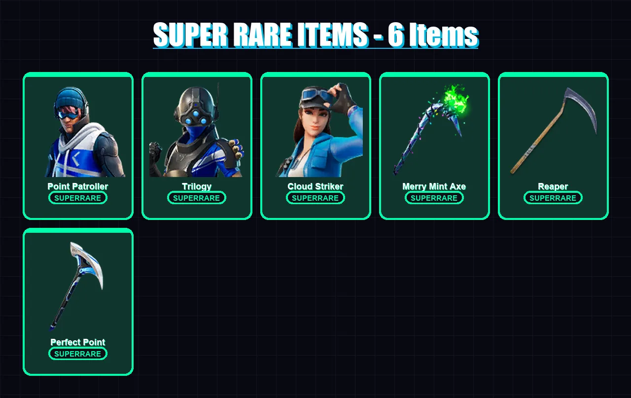 [PC/XBOX] | Point Patroller | Trilogy | Cloud Striker | Ronin | Fusion | 26 skin | 34 pickaxe | 29 emote | 34 glider | Lv653 — Fortnite account