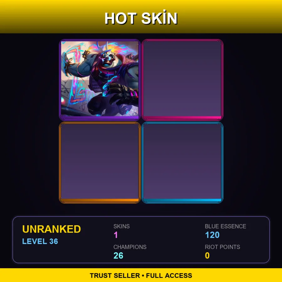 EUNE | Lv36 | Unranked | 1 Skin | 26 Champ