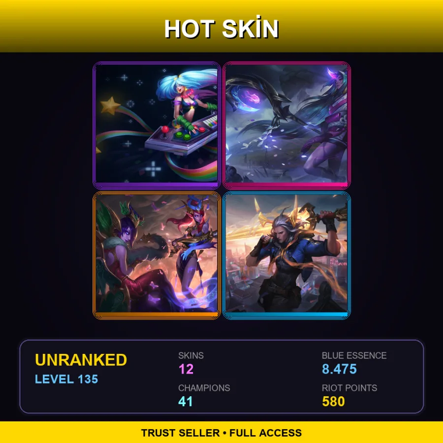 BR | Lv135 | Unranked | 12 Skin | 41 Champ