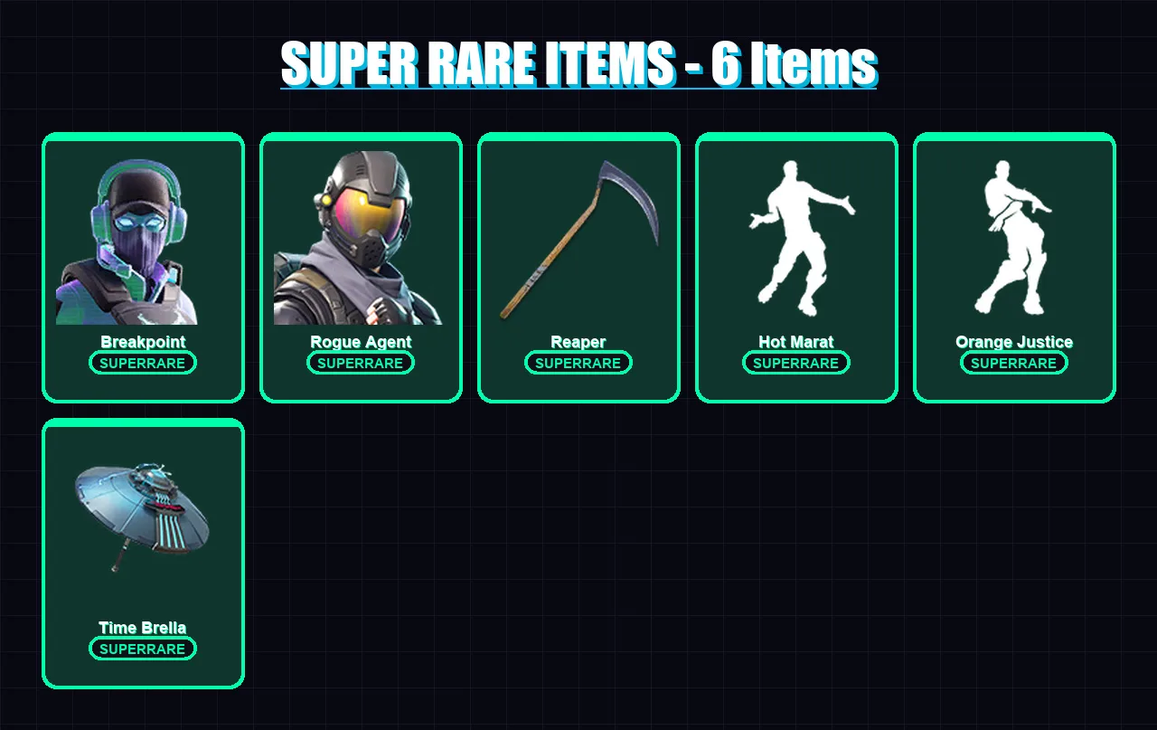 [PC/PSN] | Breakpoint | Rogue Agent | Peter Griffin | The Ageless | Ultima Knight | 383 skin | 386 pickaxe | 315 emote | 252 glider | Lv7840