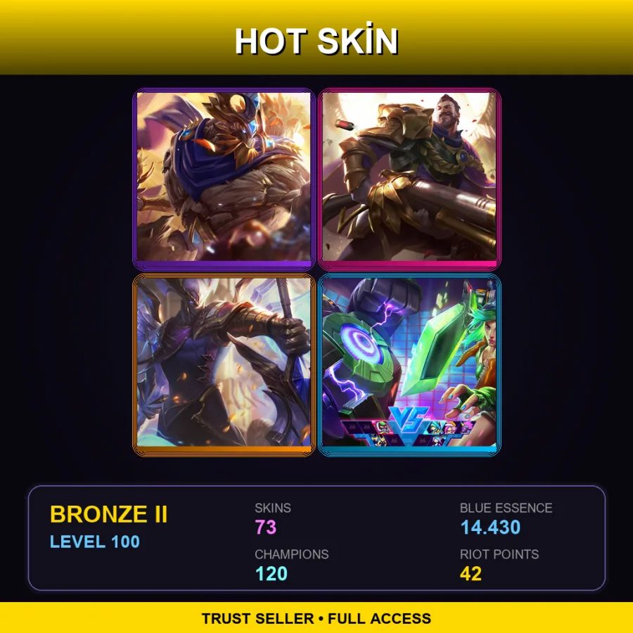 SG | Lv100 | Bronze II | 73 Skin | 120 Champ