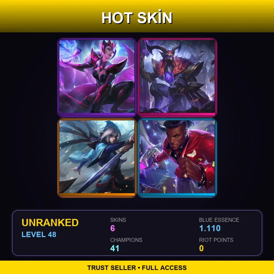 LAS | Lv48 | Unranked | 6 Skin | 41 Champ