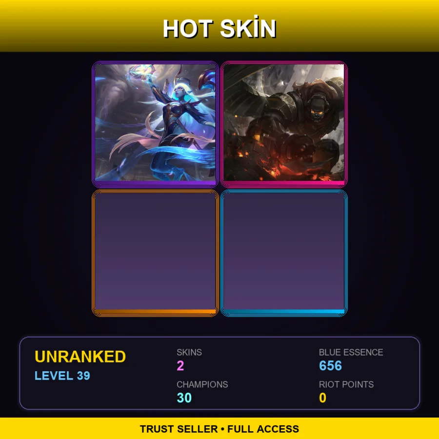 EUNE | Lv39 | Unranked | 2 Skin | 30 Champ