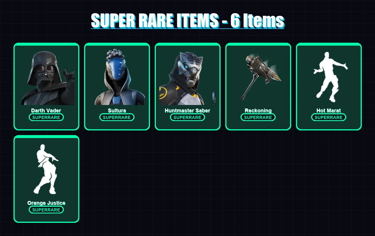 [PC/XBOX/PSN] | Darth Vader | Sultura | Huntmaster Saber | Lynx | The Origin | 81 skin | 90 pickaxe | 70 emote | 79 glider | Lv1082