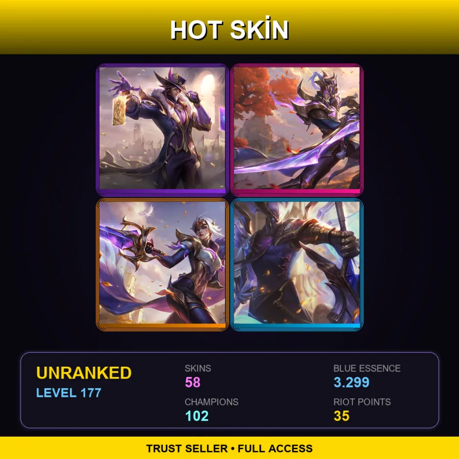 EUNE | Lv177 | Unranked | 58 Skin | 102 Champ — Drx Ashe