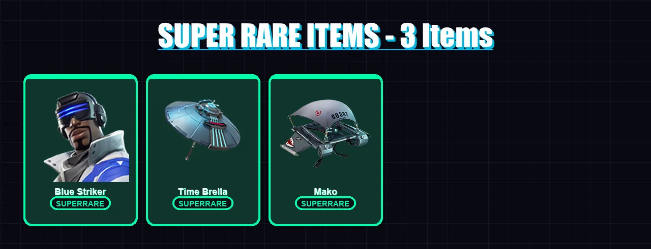 [PS4/PS5/XBOX/PC] | Blue Striker | Kado Thorne | Omegarok | Spectra Knight | Raven | 49 skin | 84 pickaxe | 56 emote | 59 glider | Lv1396