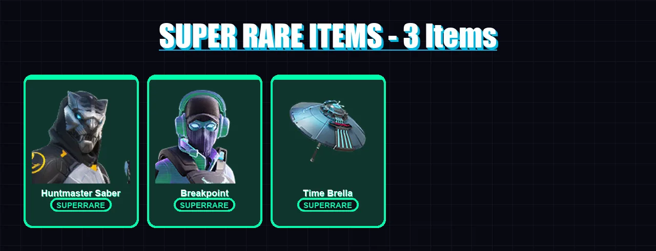 [PC/PSN] | Huntmaster Saber | Breakpoint | The Origin | The Imagined | Eternal Knight | 133 skin | 150 pickaxe | 120 emote | 131 glider | Lv2623