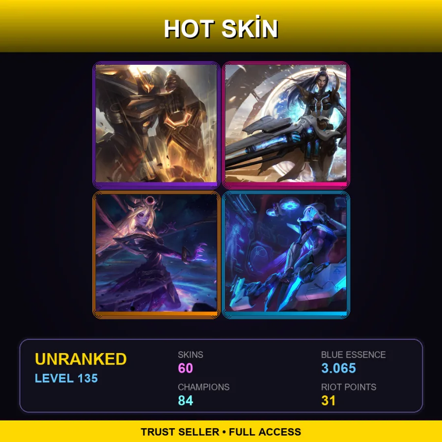 EUNE | Lv135 | Unranked | 60 Skin | 84 Champ — Sherwood Forest Ashe