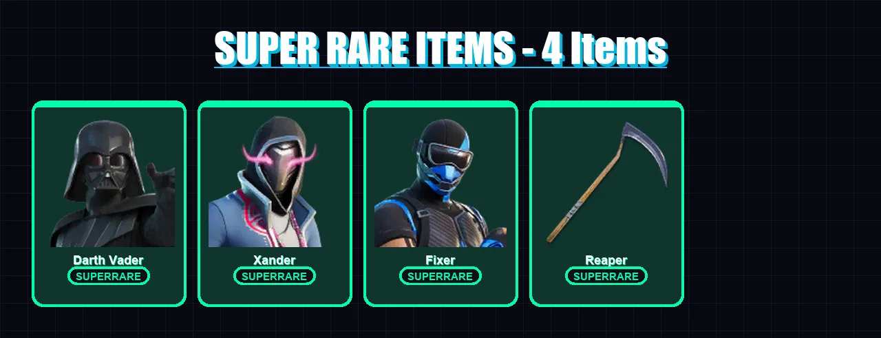[PC] | Darth Vader | Xander | Fixer | Twyn | The Origin | 153 skin | 227 pickaxe | 139 emote | 148 glider | Lv3173