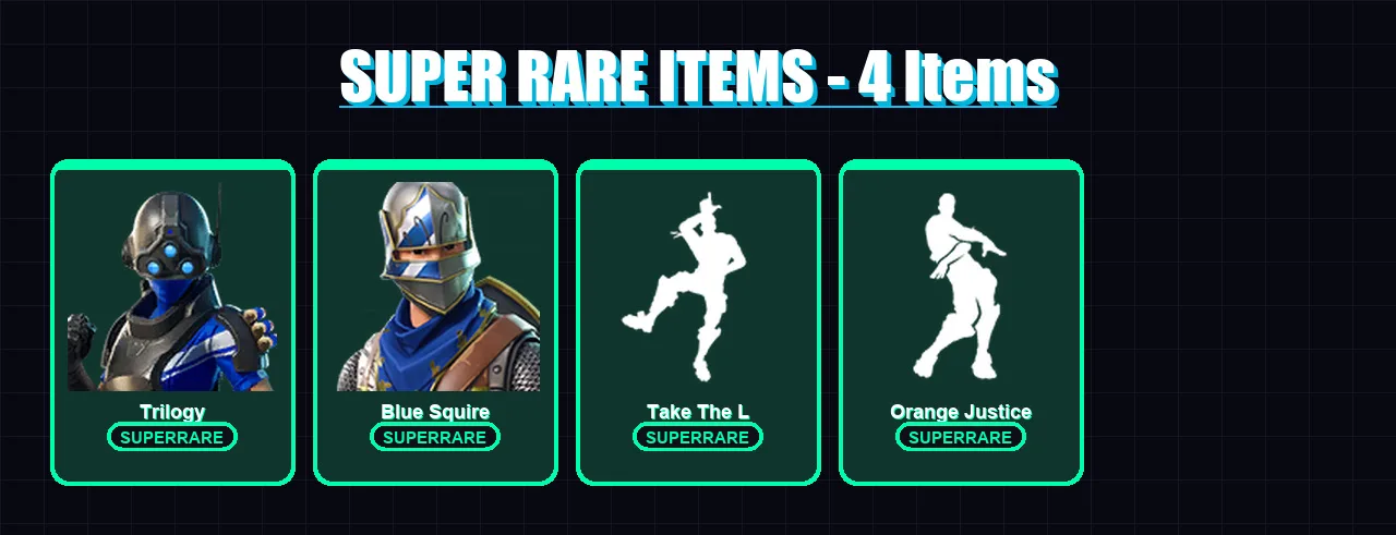 [PS4/PS5/XBOX/PC] | Trilogy | Blue Squire | Hybrid | Carbide | Joey | 35 skin | 26 pickaxe | 29 emote | 27 glider | Lv373 — Fortnite account
