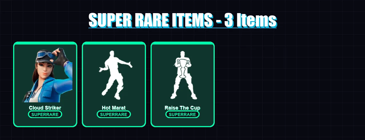 [PS4/PS5/XBOX/PC] | Cloud Striker | Catalyst | Predator | Menace | Galaxia | 32 skin | 31 pickaxe | 44 emote | 32 glider | Lv600 — Fortnite account