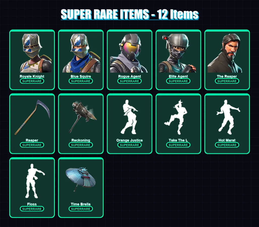 [PC/PSN] | Royale Knight | Blue Squire | Rogue Agent | Elite Agent | The Reaper | 80 skin | 88 pickaxe | 82 emote | 84 glider | Lv1344 — Fortnite account