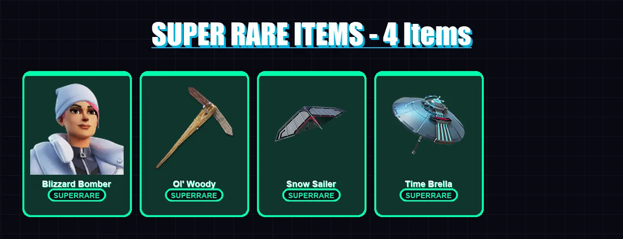 [PC] | Blizzard Bomber | Hades | The Ageless | Zeus | Nezumi | 80 skin | 121 pickaxe | 81 emote | 87 glider | Lv1178