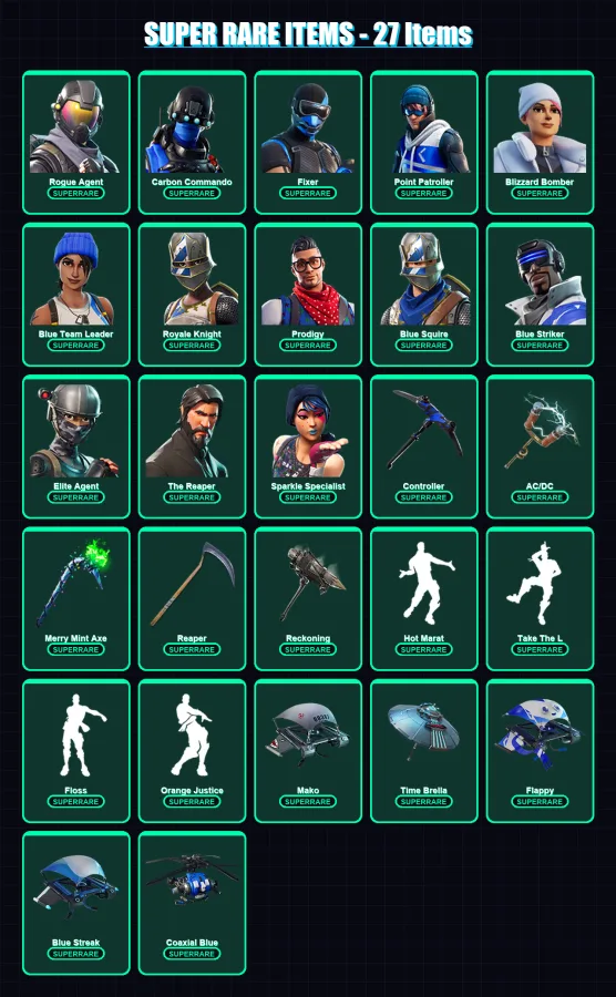 [PS4/PS5/XBOX/PC] | Rogue Agent | Carbon Commando | Fixer | 156 skin | Lv3595