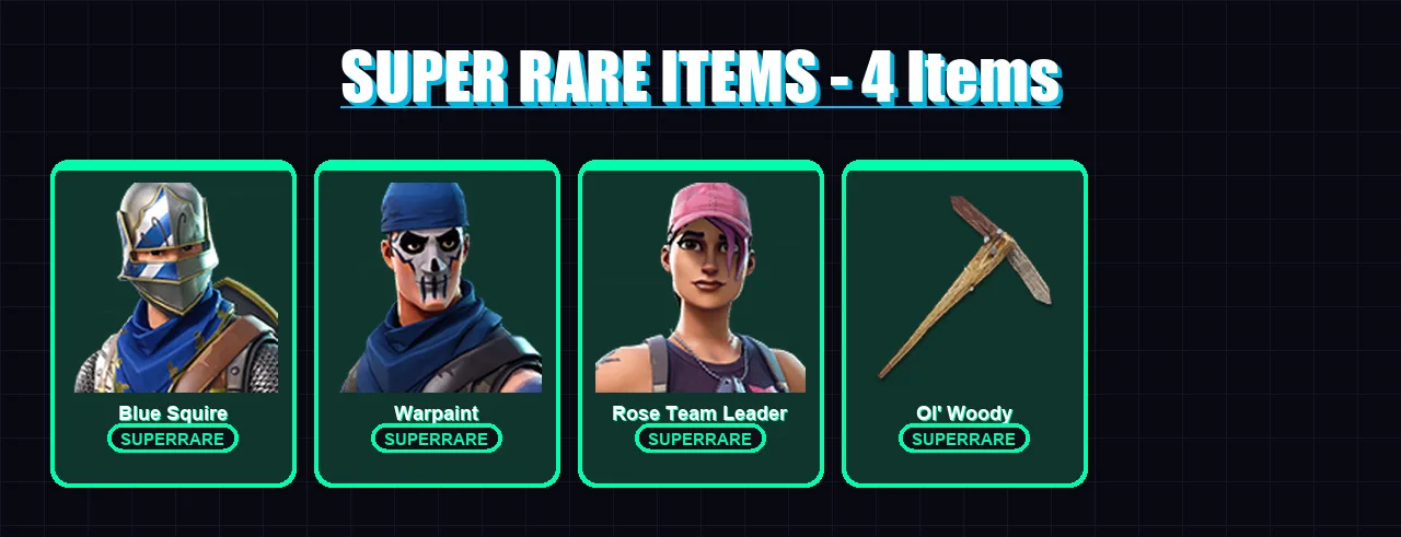 [PC/PSN] | Blue Squire | Warpaint | Rose Team Leader | Hybrid | Rox | 22 skin | 25 pickaxe | 32 emote | 27 glider | Lv342