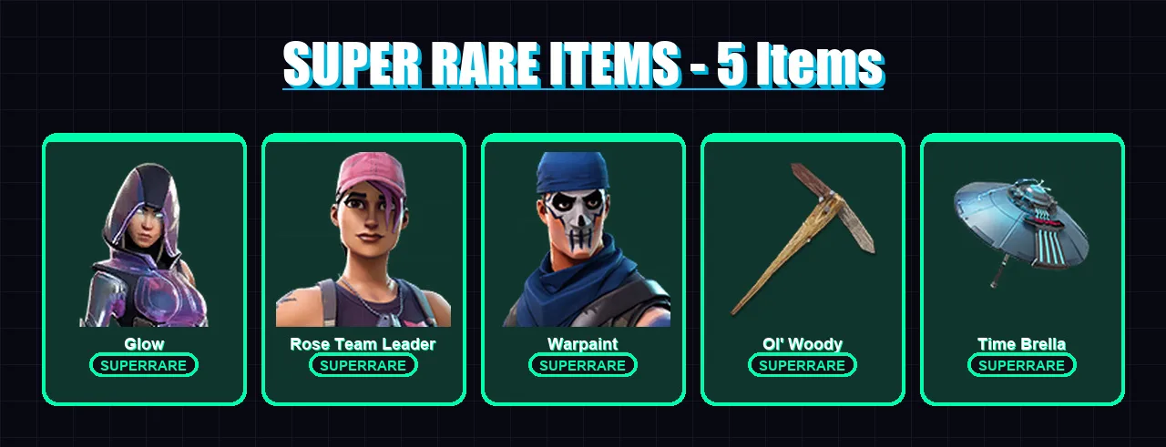 [PS4/PS5/PC] | Glow | Rose Team Leader | Warpaint | Spectra Knight | Son Goku | 84 skin | 99 pickaxe | 85 emote | 97 glider | Lv1267
