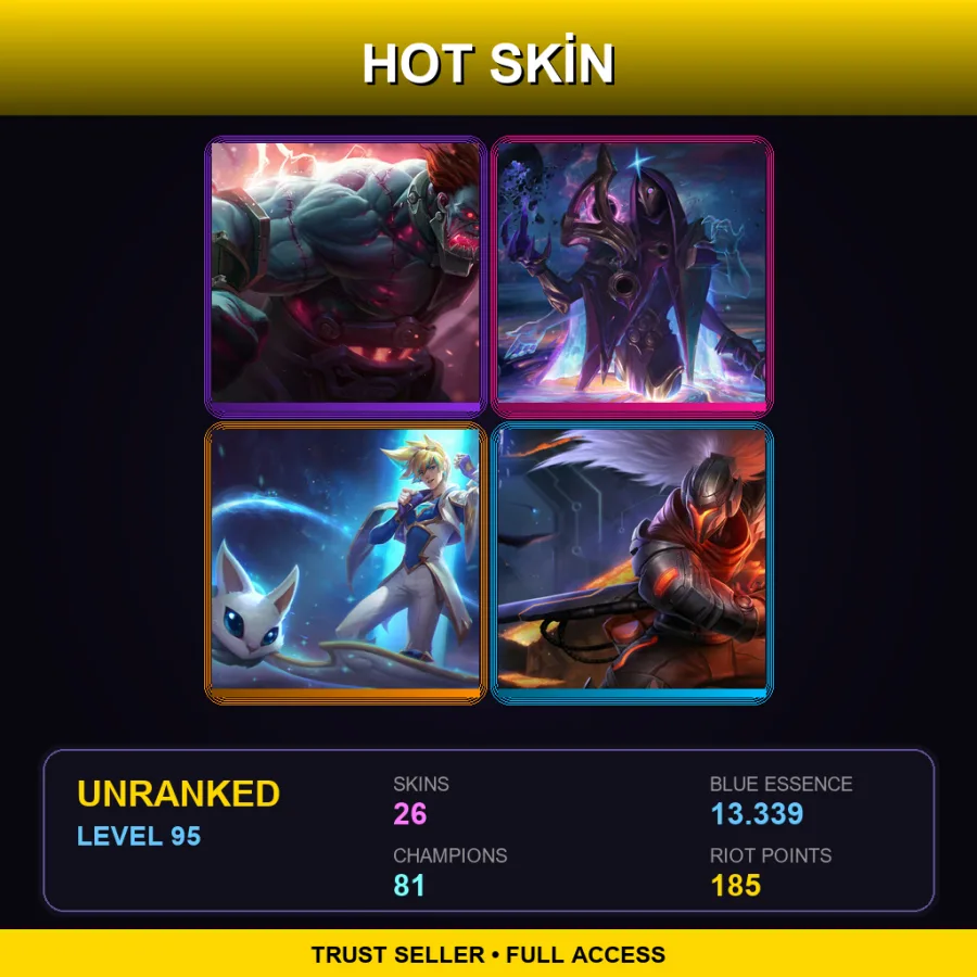 LAS | Lv95 | Unranked | 26 Skin | 81 Champ — Mecha Kingdoms Jax