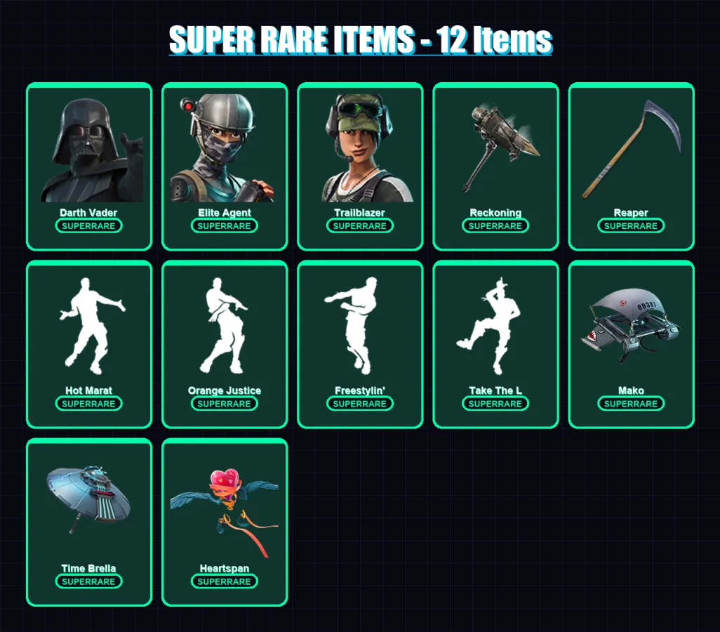 [PC/PSN] | Darth Vader | Elite Agent | Trailblazer | Carbide | Peter Griffin | 127 skin | 153 pickaxe | 138 emote | 140 glider | Lv1973