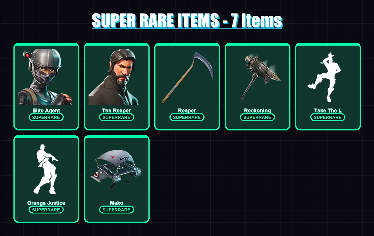 [PS4/PS5/XBOX/PC] | Elite Agent | The Reaper | Lynx | Rox | Sentinel | 58 skin | 79 pickaxe | 61 emote | 71 glider | Lv1021