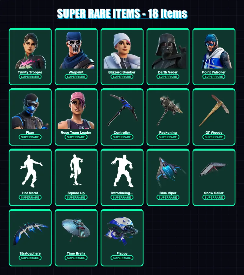 [PC/XBOX/PSN] | Trinity Trooper | Warpaint | Blizzard Bomber | 460 skin | Lv7389