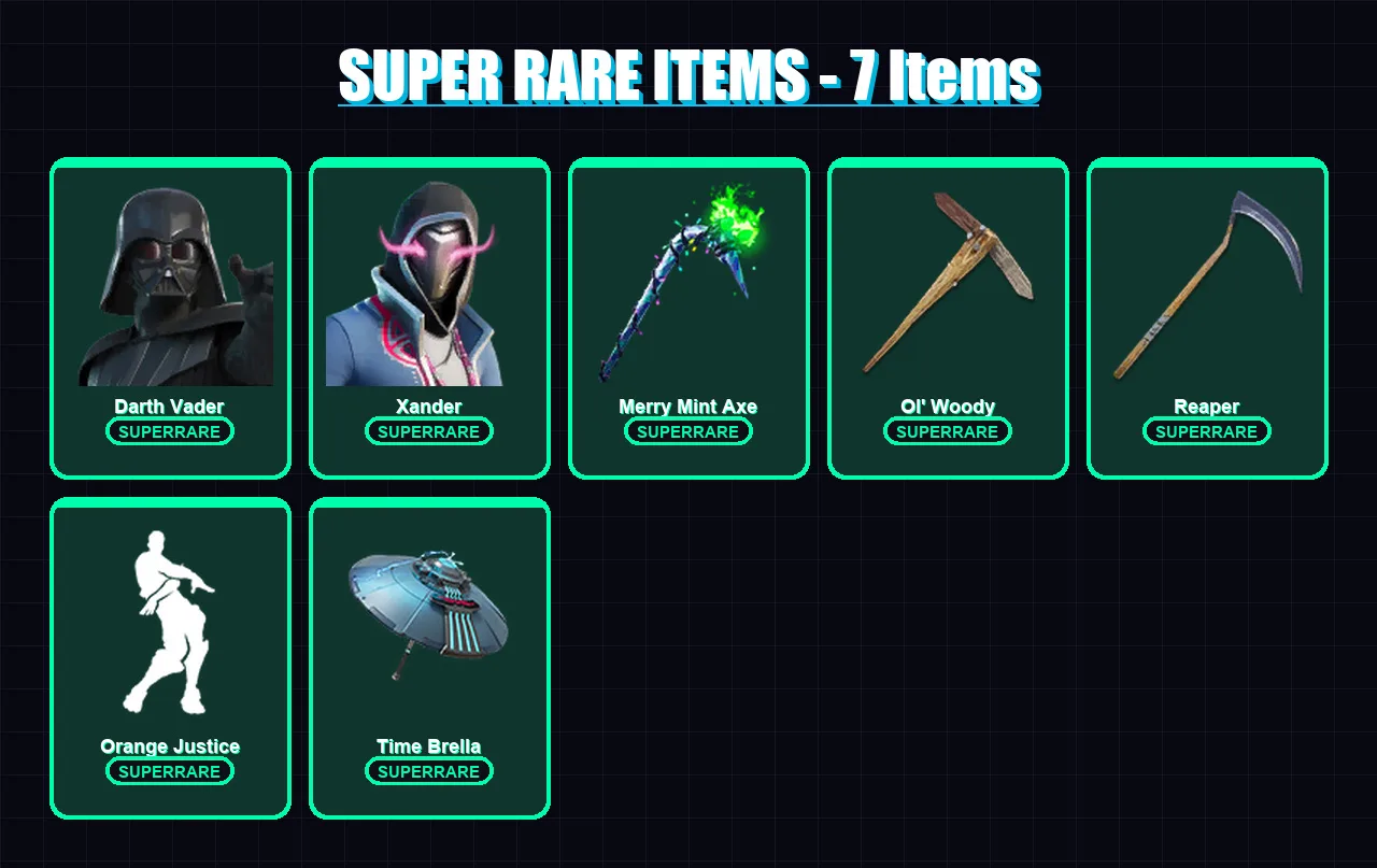 [PS4/PS5/PC] | Darth Vader | Xander | The Ageless | Rox | Fade | 337 skin | 341 pickaxe | 295 emote | 234 glider | Lv3609