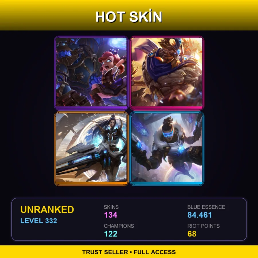 LAN | Lv332 | Unranked | 134 Skin | 122 Champ — Winter Wonder Lulu